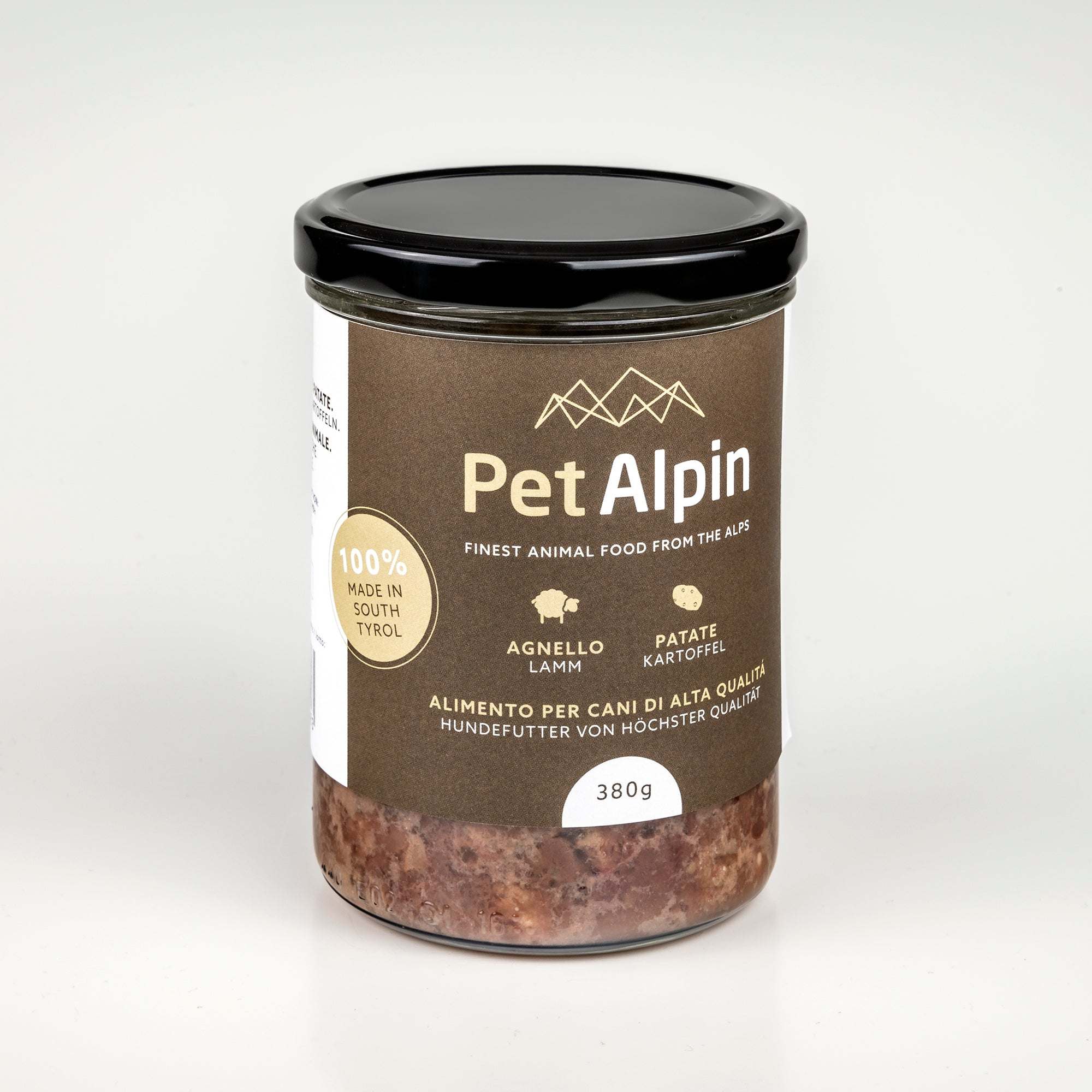 PetAlpin Schlemmerglas Frisches Lamm mit Kartoffeln 380g
