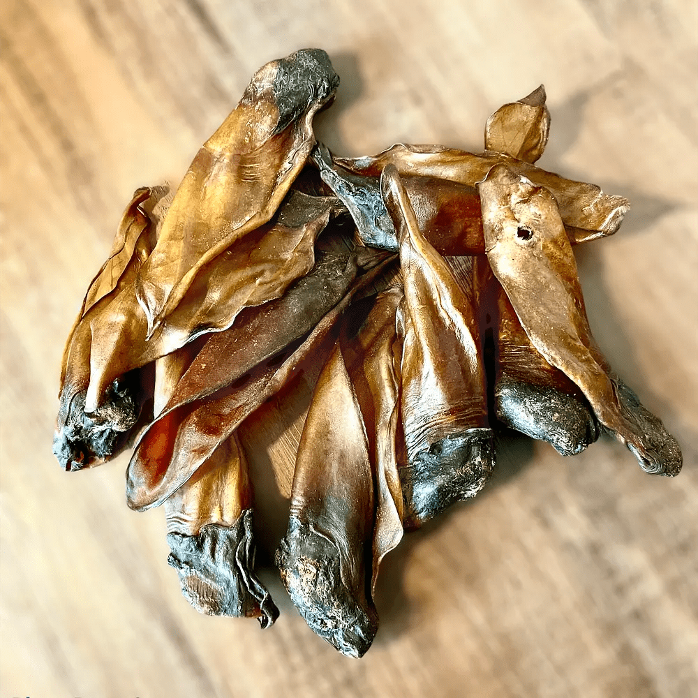 Love4Dogs - Trockenbarf - Snack Rinderohren mit Muschel 10 Stück - Love4Pets