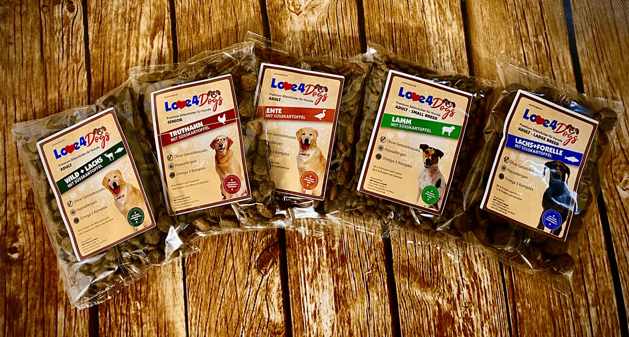 Love4Dogs - Trockenfutter PROBEN - Love4Pets