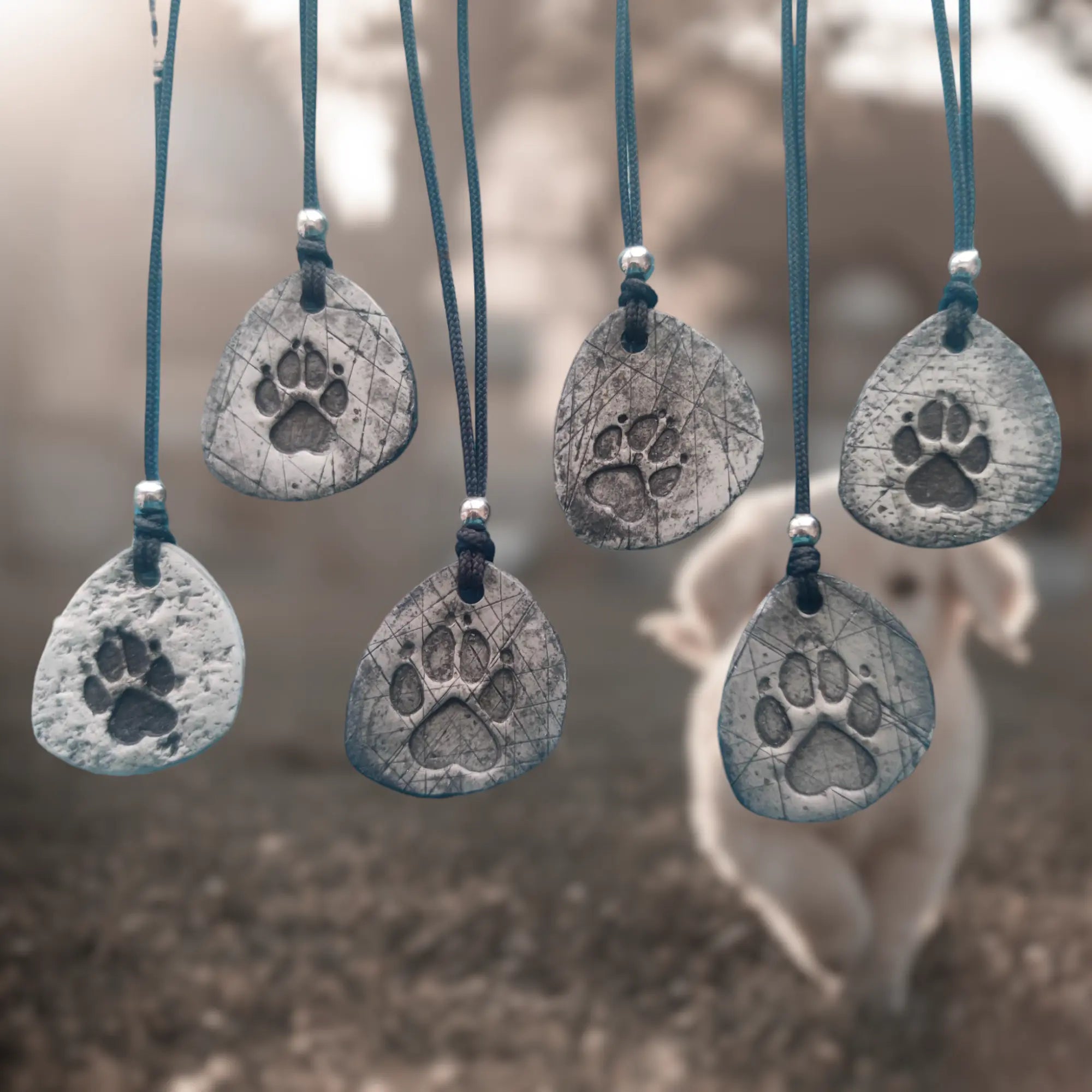 Pfoten Schmuck: Pfotenkette FIMO - Love4Pets