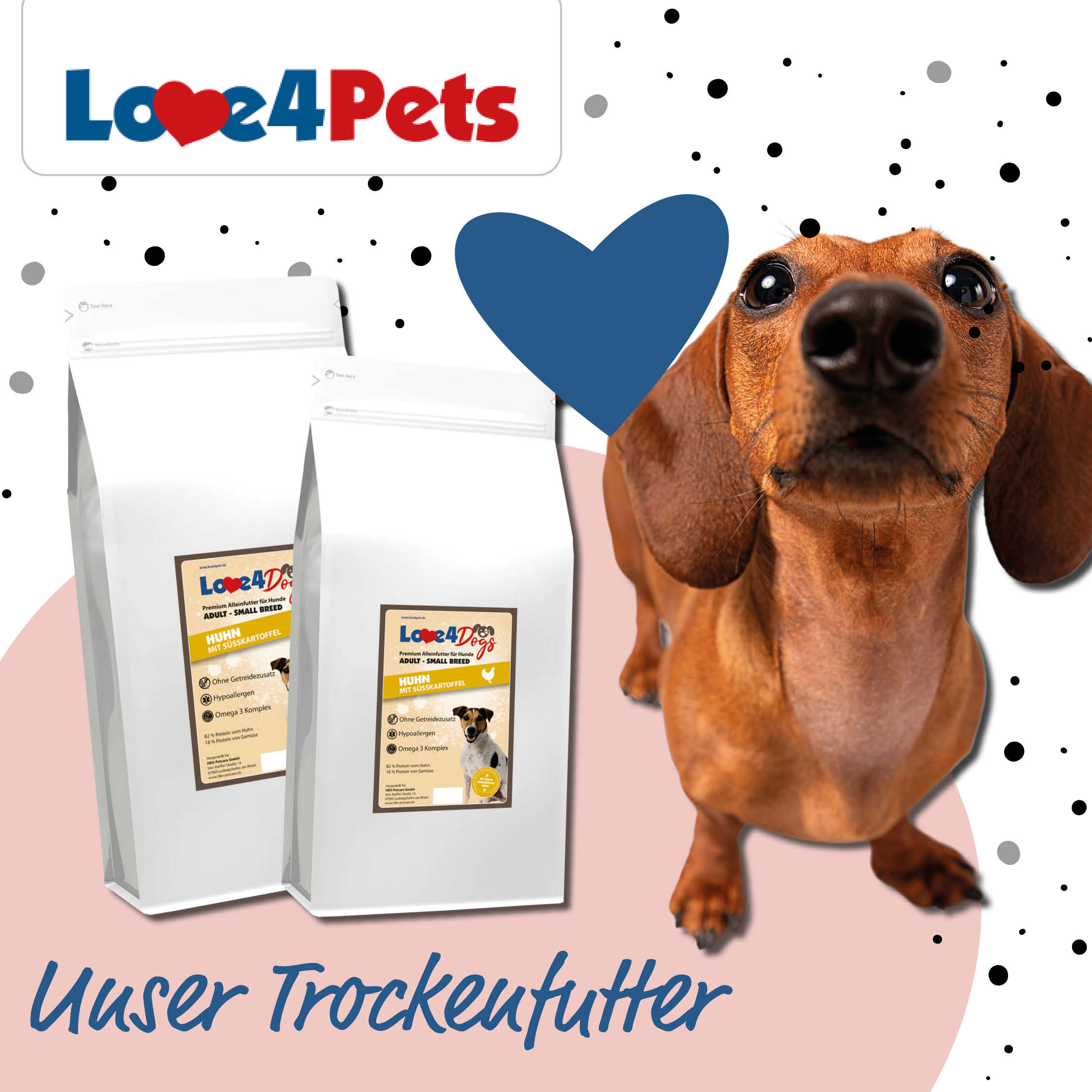 Trockenfutter-Testpaket adult kleine Rassen - Love4Pets