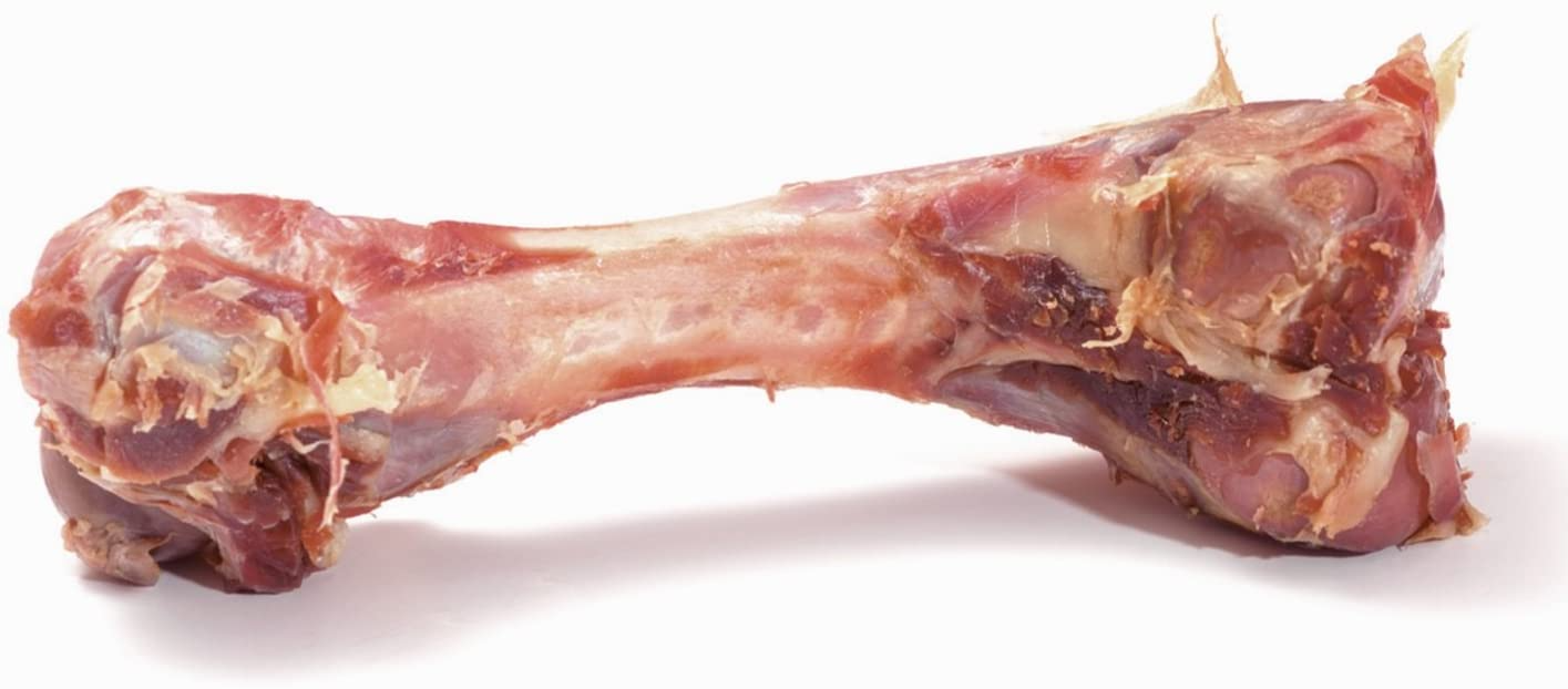 Schinkenknochen 1 Stück (ca. 390g)Einzelfuttermittel für ausgewachsene Hunde
 

natürlicher Kausnack
extra fleischig mit ganzen Fleischstückchen
lange Haltbarkeit, da einzeln vakuumverpackt
Inhalt: cLove4PetsSchinkenknochen 1 Stück (ca