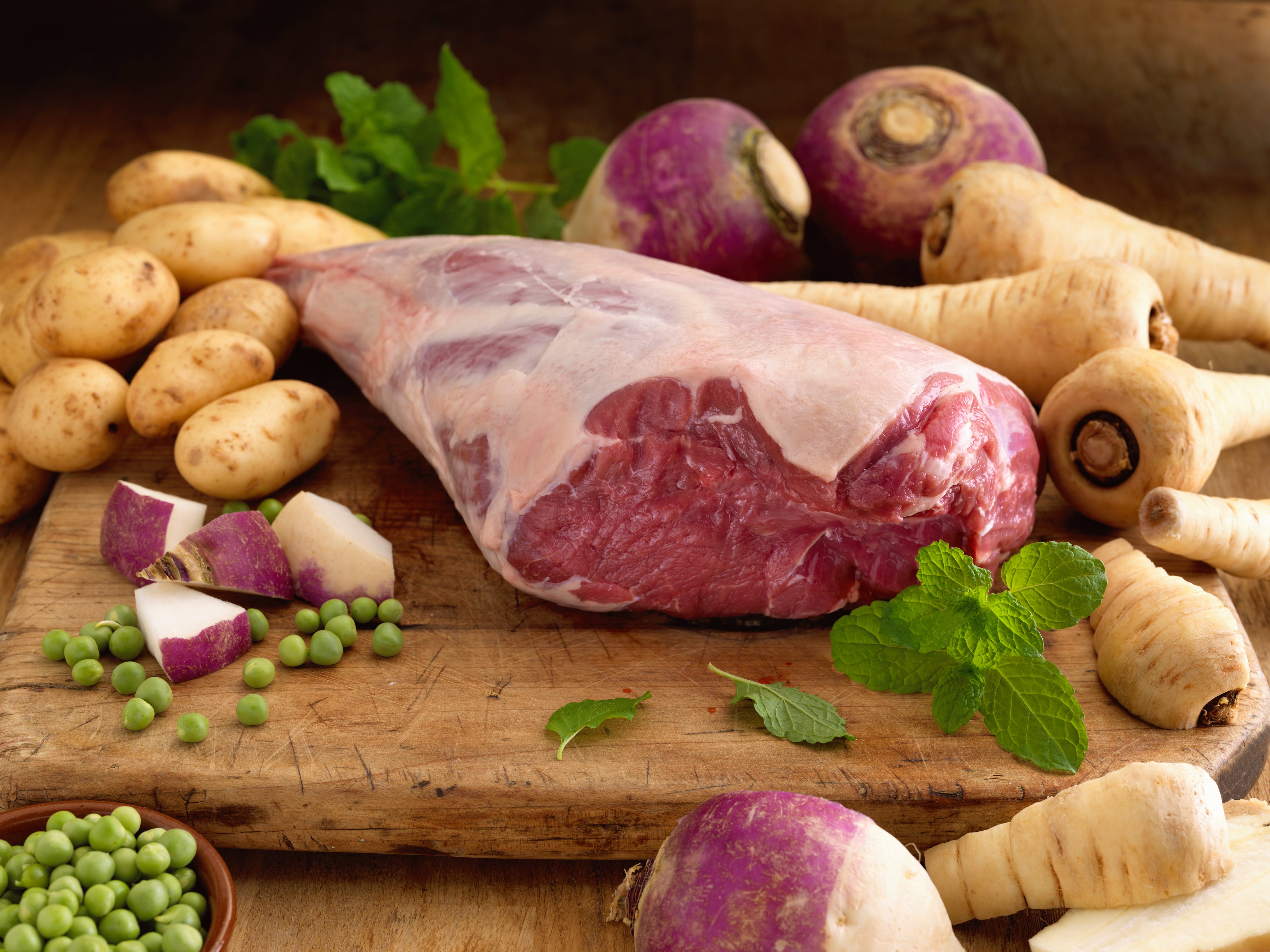 Trockenfleisch-Menü Lamm mit Obst und Gemüse