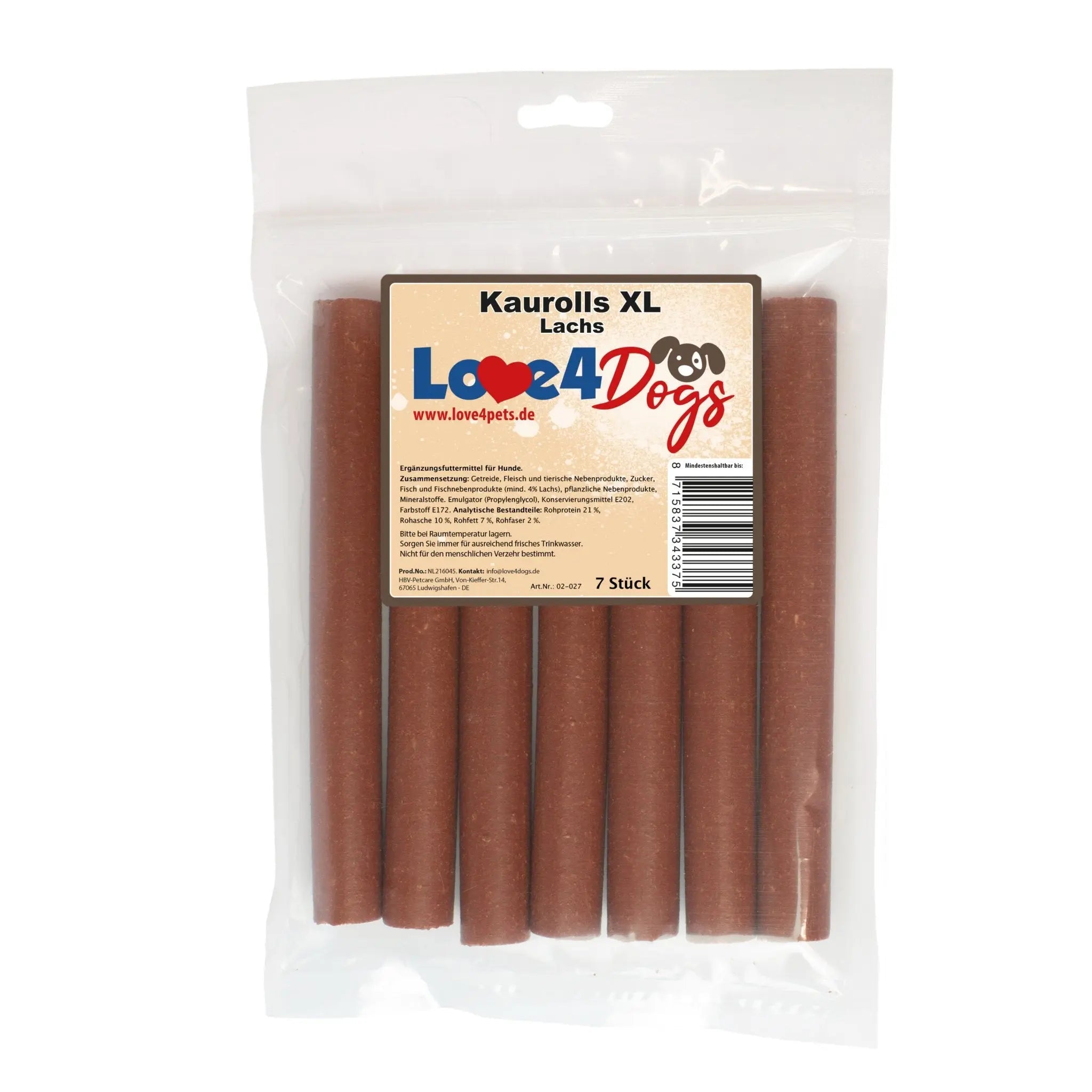 Kaurolls XL 7 Stück LACHS - Love4Pets