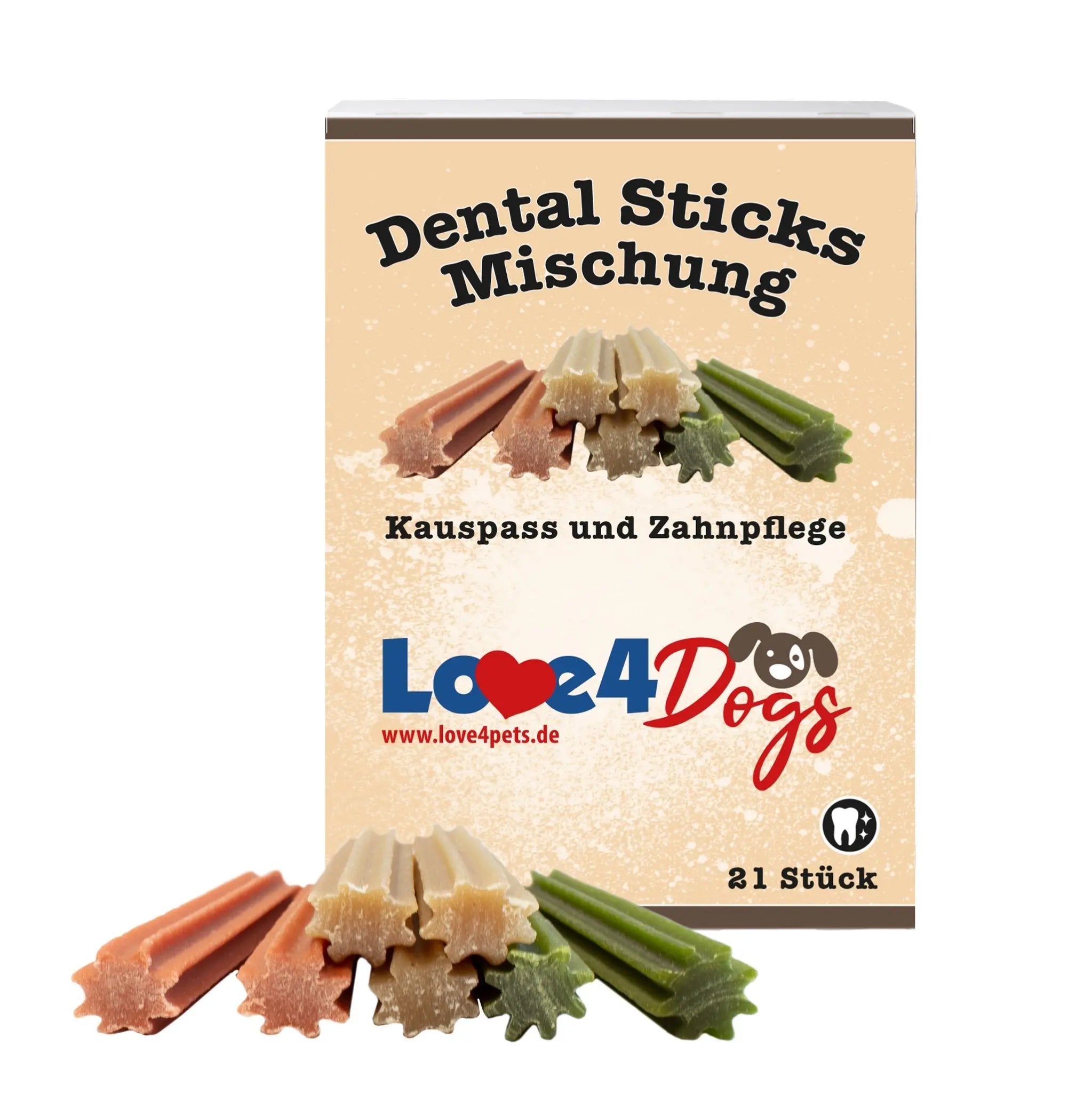 Kausticks DENTAL Sticks Mischung 21 Stück - Love4Pets