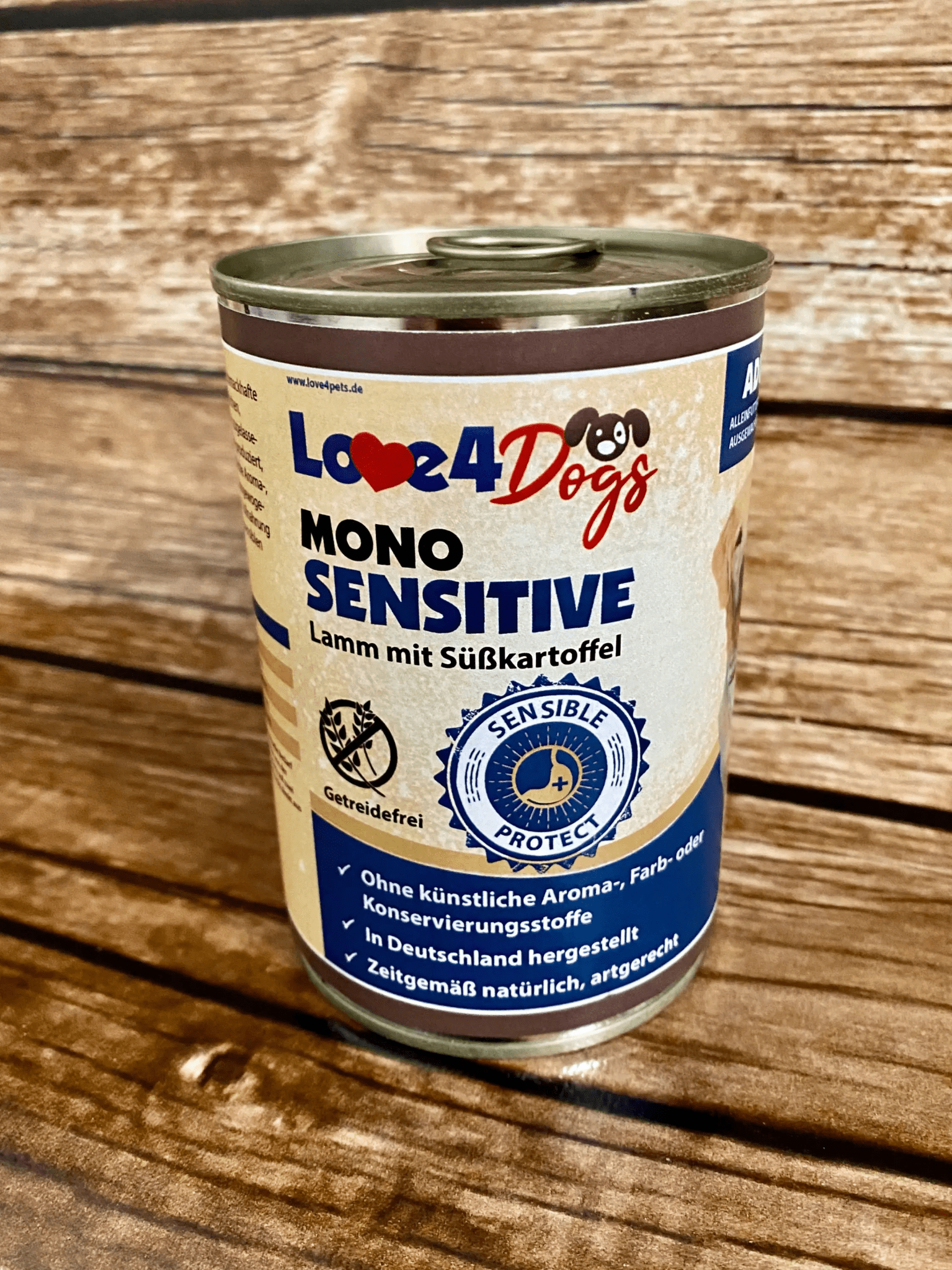 Love4Dog´s Nassfutter MONO SENSITIVE Lamm mit Süsskartoffel 6x 400g+800g - Love4Pets